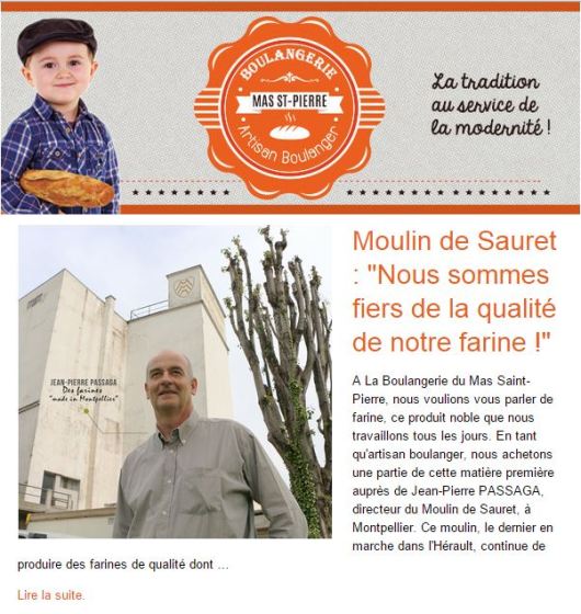 Article boulangerie Mas Saint-Pierre